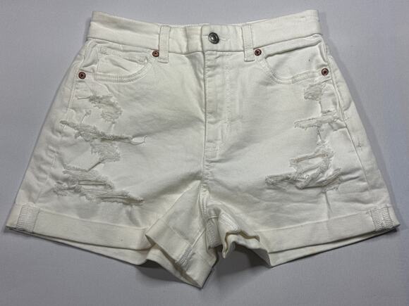 American Eagle Outfitters Pants - NWT American Eagle Women's Curvy‎ Mom Short White  Shorts - 00 (25x2.5)*